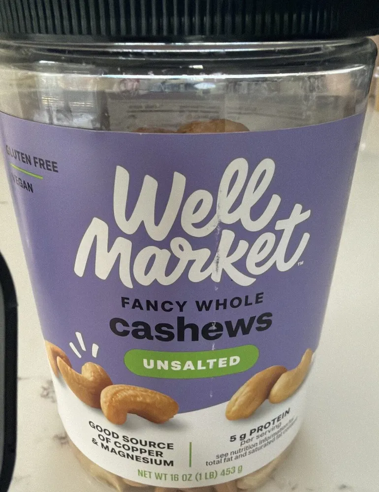 Whole Cashews Unsalted