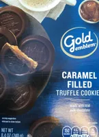 Caramel filled truffle cookies