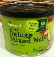 Unsalted deluxe mixed nuts, unsalted