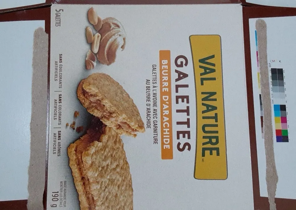 Galette beurre d'arachide