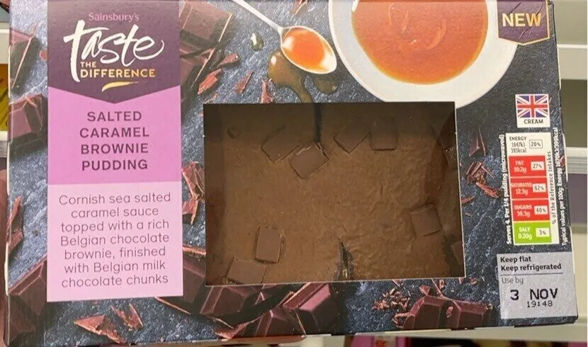 SALTED CARAMEL BROWNIE PUDDING