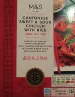 Cantonese sweet & sour chicken with rice