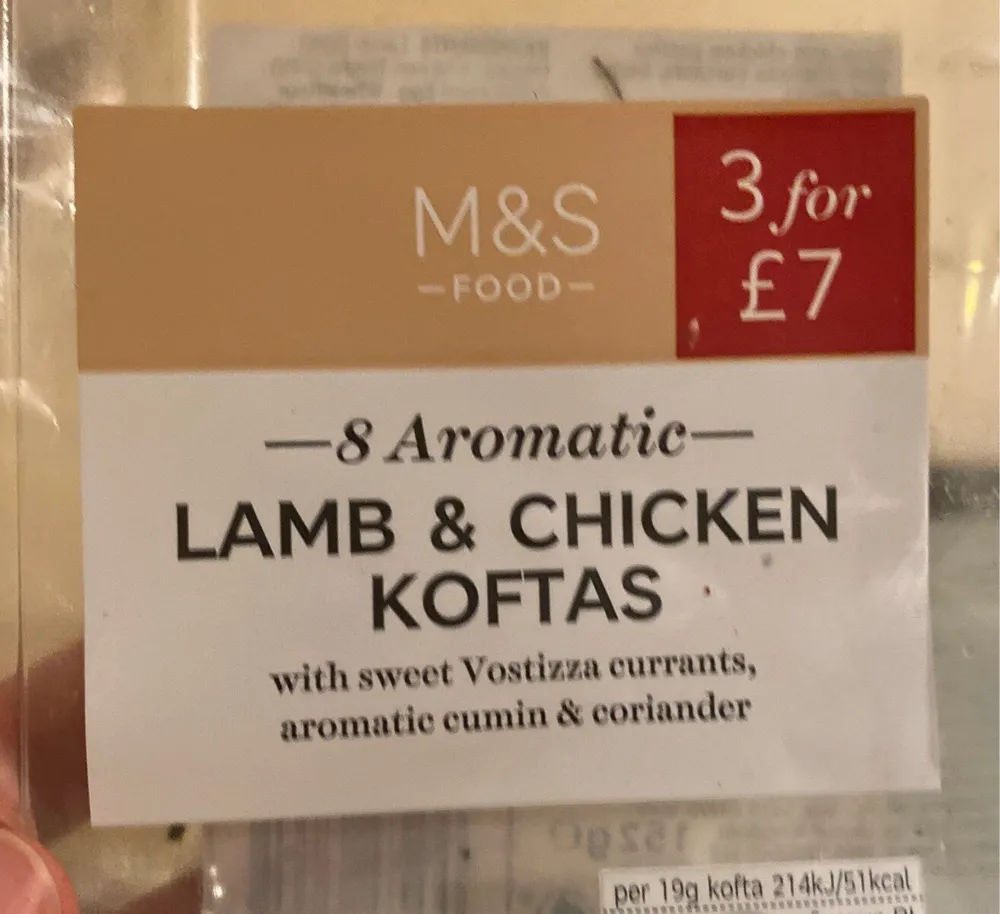 Lamb & chicken koftas