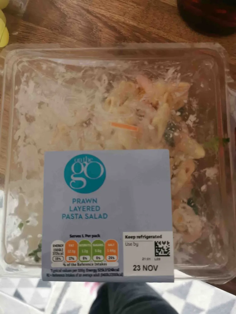 Prawn Layered Pasta Salad