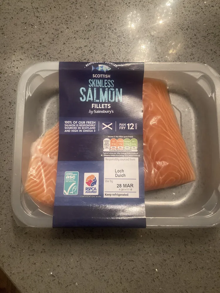 Skinless Scottish Salmon Fillets
