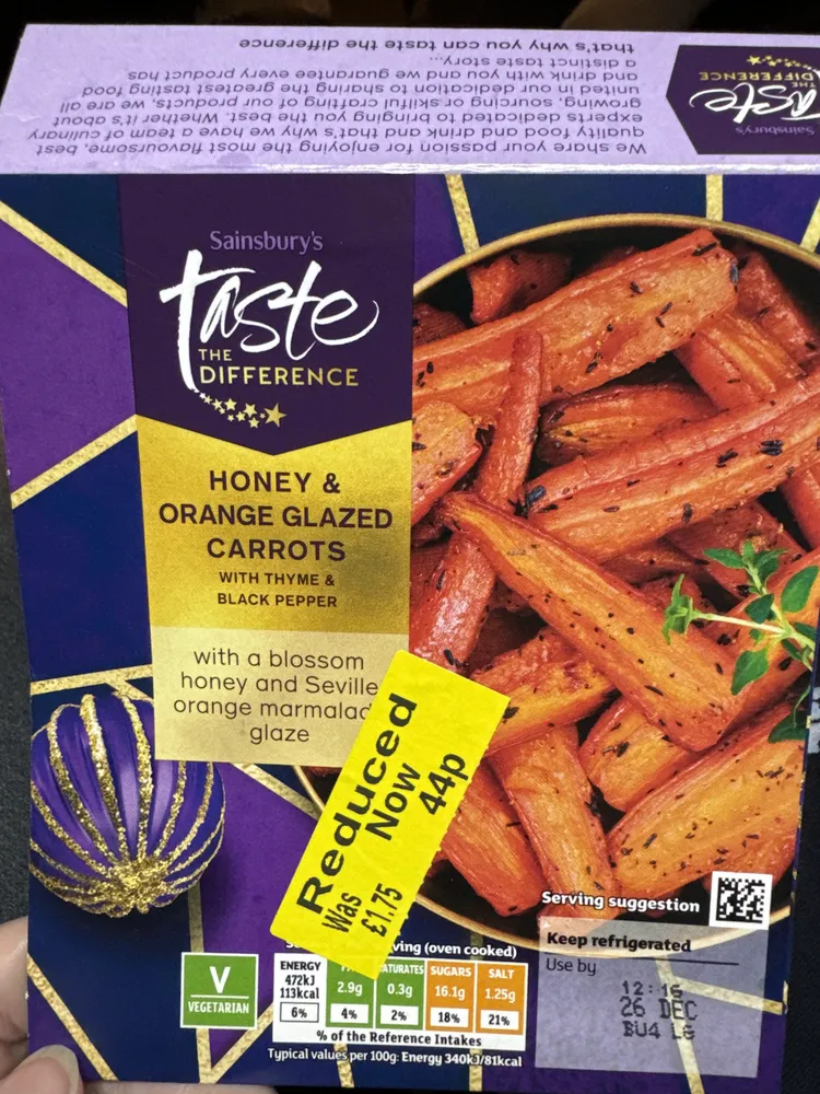 Honey & orange glazed carrots
