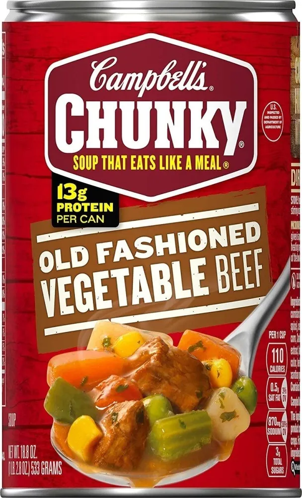 Chunky Old Fashioned Vegetable Beef