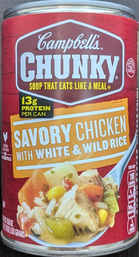 Savory Chicken with White & Wild Rice Soup