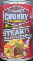 Sirloin Steak with Hearty Vegetables Soup