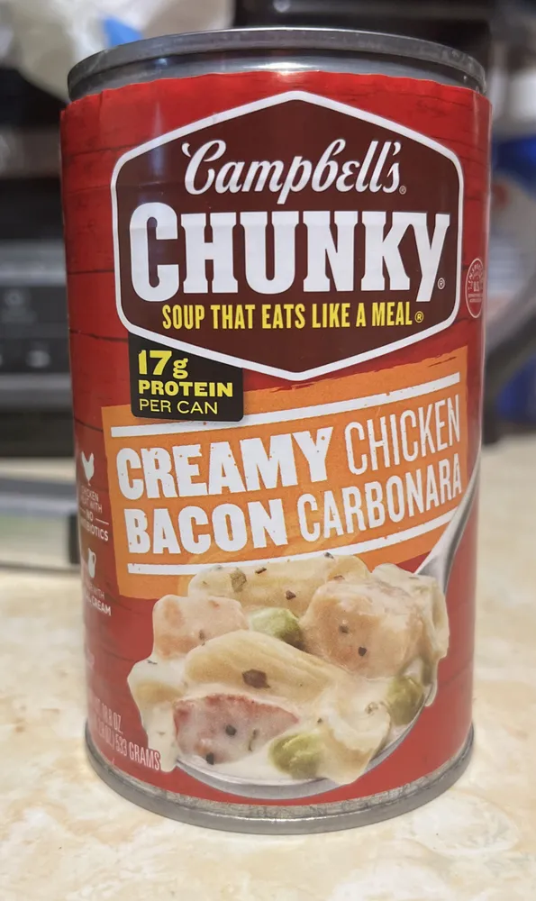 Chunky- creamy chicken, bacon carbonara