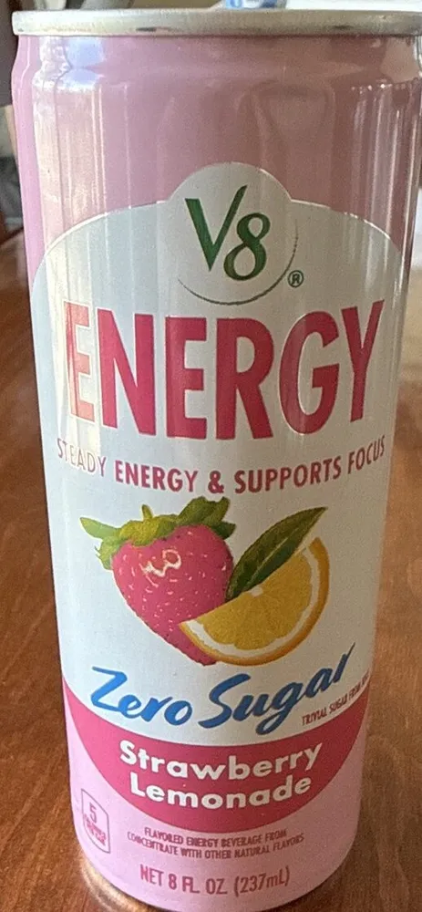 V8 Energy Zero Sugar Strawberry Lemonade