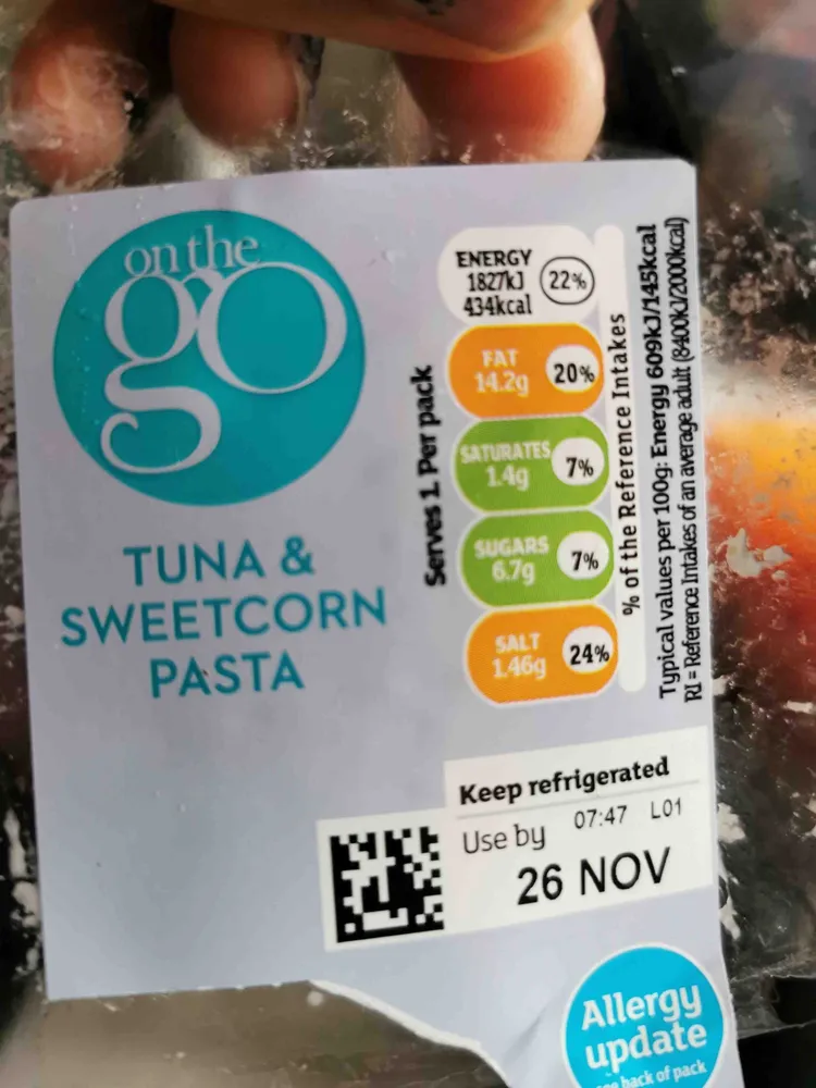 Tuna & Sweetcorn Pasta