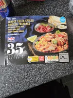 Loaded Fajita Spiced Chicken Traybake with nacho cheese melt, tomato salsa and mature Cheddar cheese
