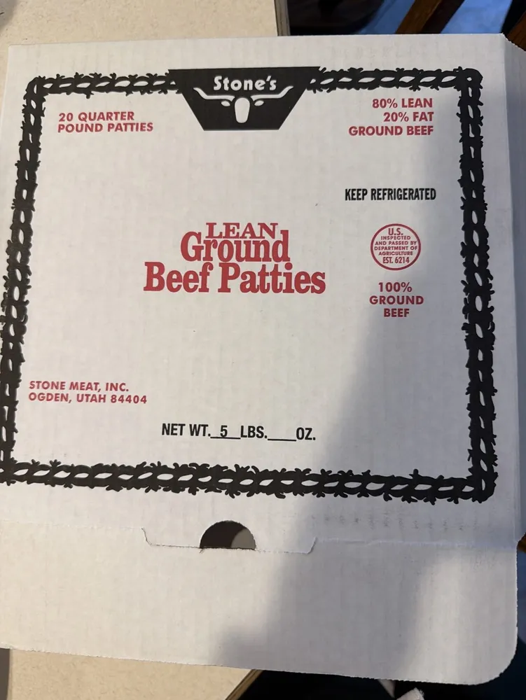 Lean Ground Beef Patties, 80/20
