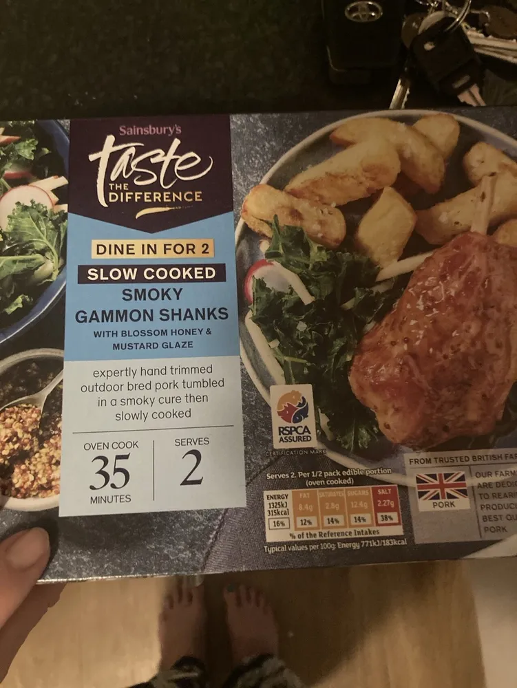 Slow cooked smoky gammon shanks
