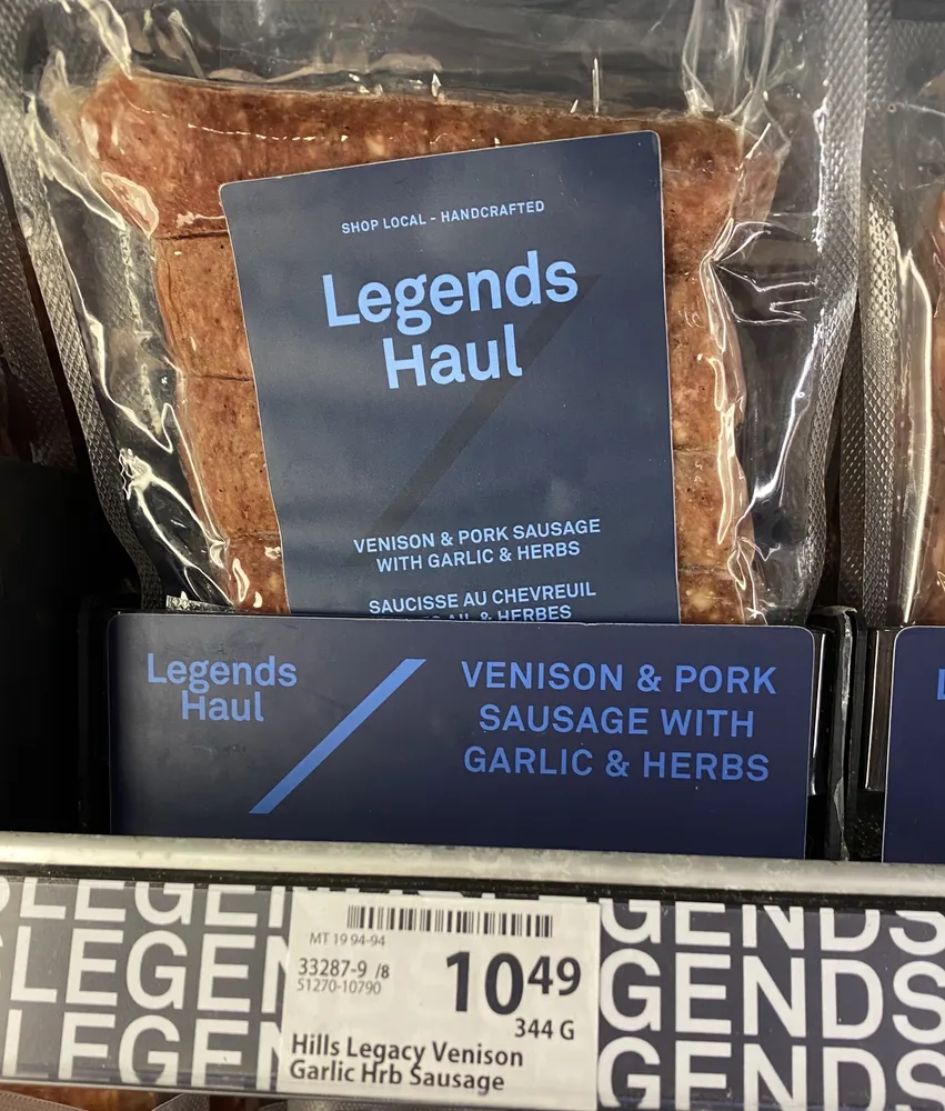 Garlic Venison & Pork sausage.