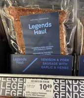 Garlic Venison & Pork sausage.