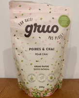 Gruau rapide Poires & Chaï