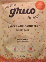 Gruau rapide au gâteau aux carottes