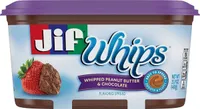 Whips whipped peanut butter and chocolate