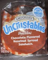 Chocolate Flavored Hazelnut Spread Sandwich