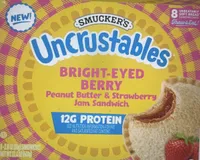 Bright-Eyed Berry Peanut Butter & Strawberry Jam Sandwich