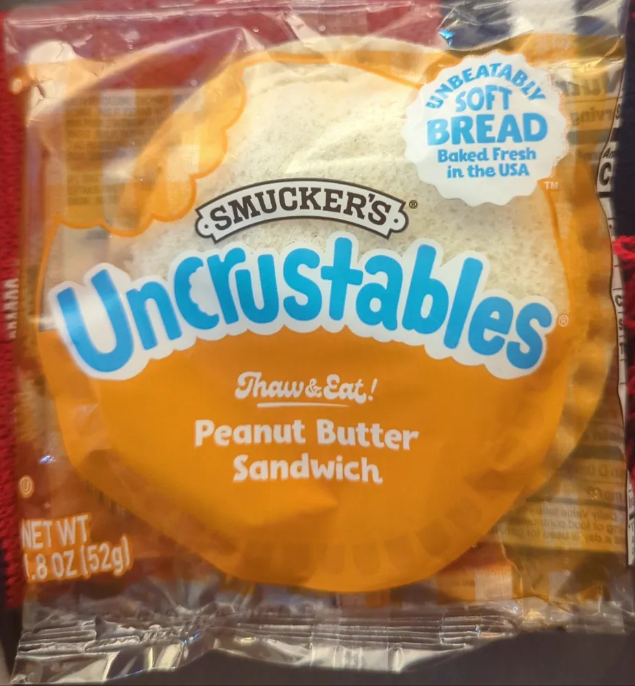Uncrustables Peanut Butter Sandwich Soft Bread