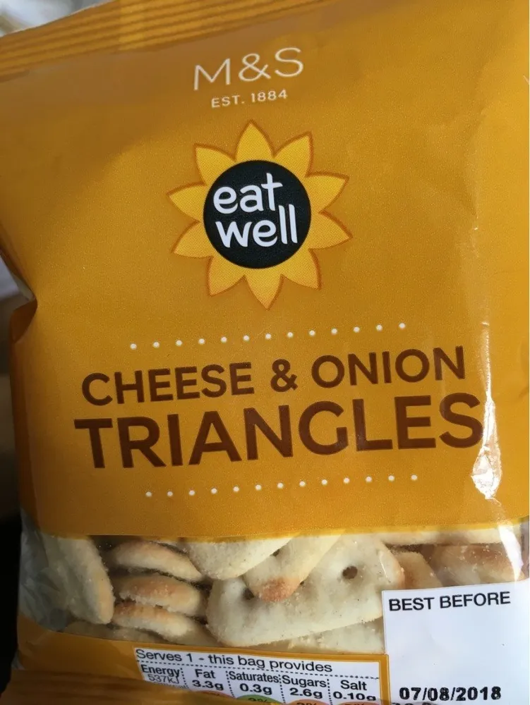 Chees &oignon triangles