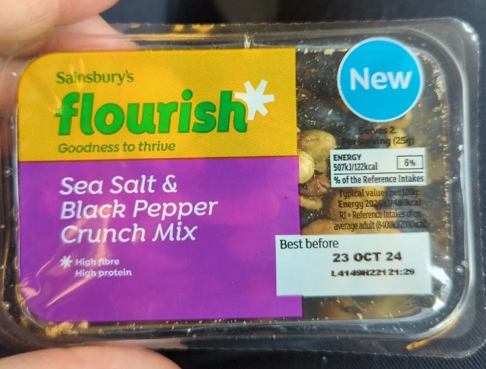 Flourish Sea Salt & Black Pepper Crunch Mix