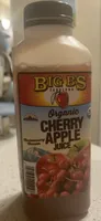 Organic cherry apple juice