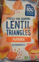 Paprika Lentil triangles