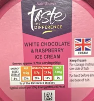 White Chocolate & Raspberry Ice Cream