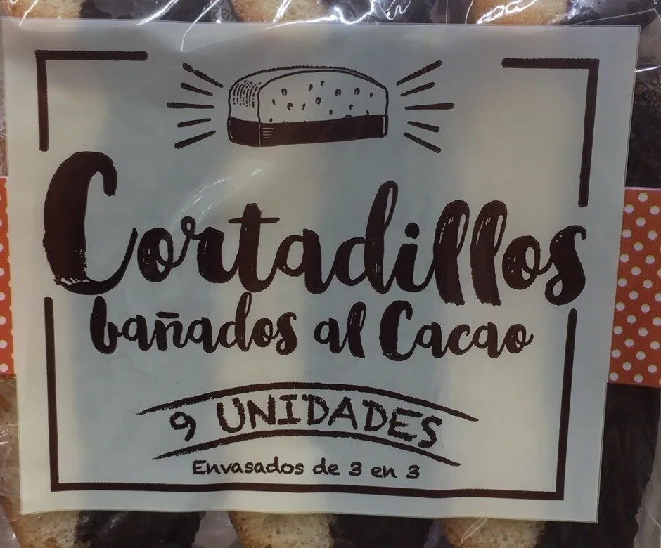 Cortadillos bañados al cacao