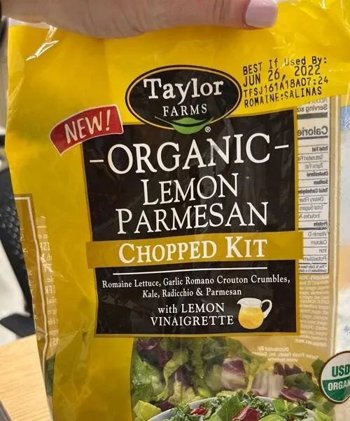 Organic lemon Parmesan chopped kit