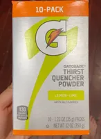 Lemon lime gatorade powder