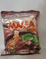 Oriental Style Instant Noodles Artificial Stew Beef Flavor
