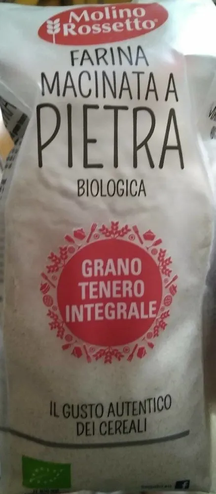 Farina integrale di grano tenero macinata a pietra biologica