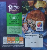 Scottish Salmon, Spinach & Lemon Fishcakes