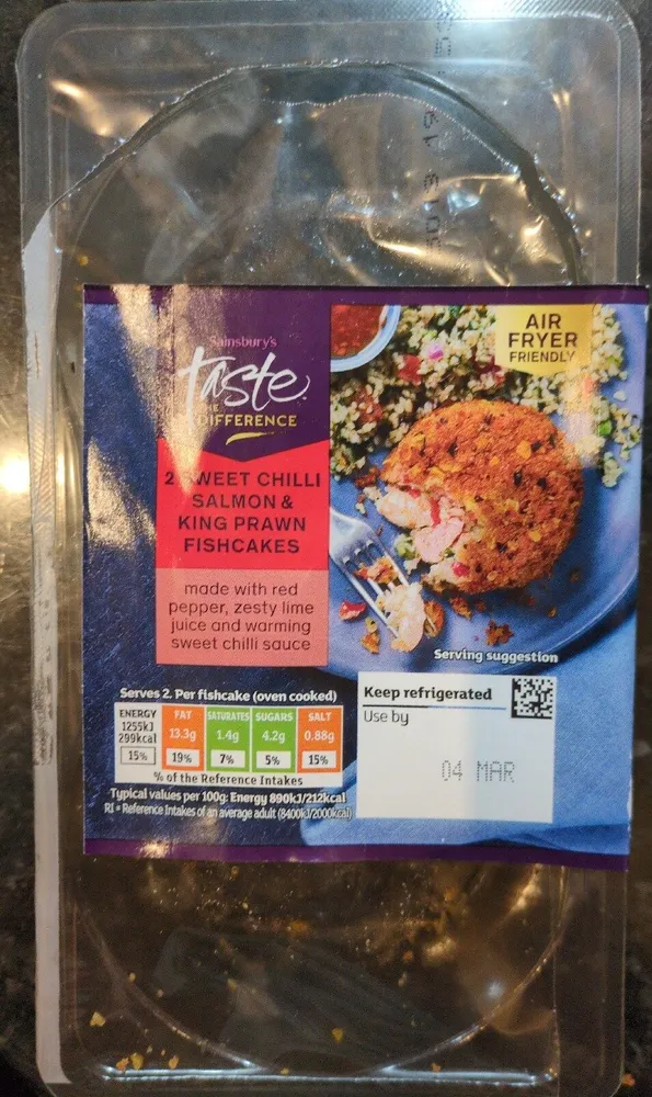 Taste The Difference Sweet Chilli Salmon & King Prawn Fishcakes