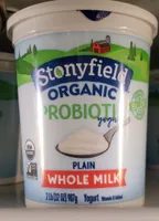 Plain Whole Milk Probiotic Yogurt