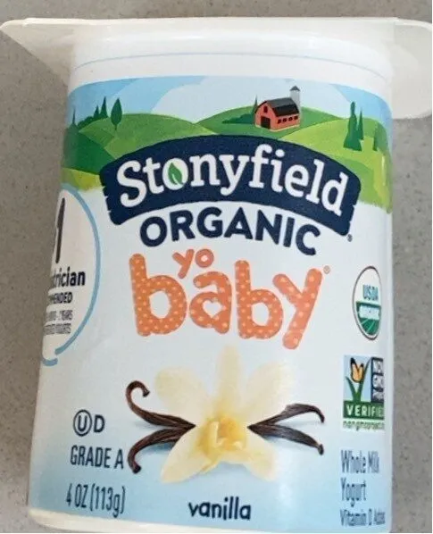 Organic YoBaby Vanilla Yogurt w/ Probiotics