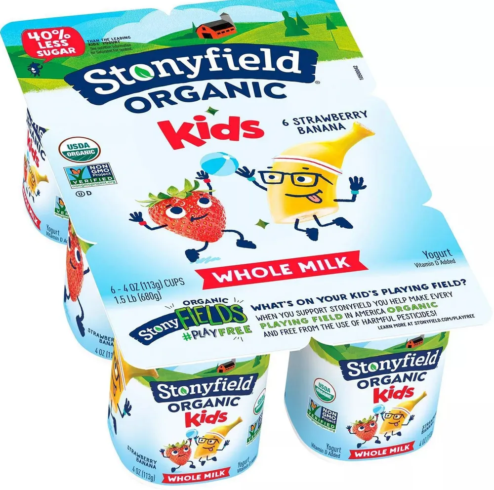 Organic Kids Strawberry Banana Yogurt