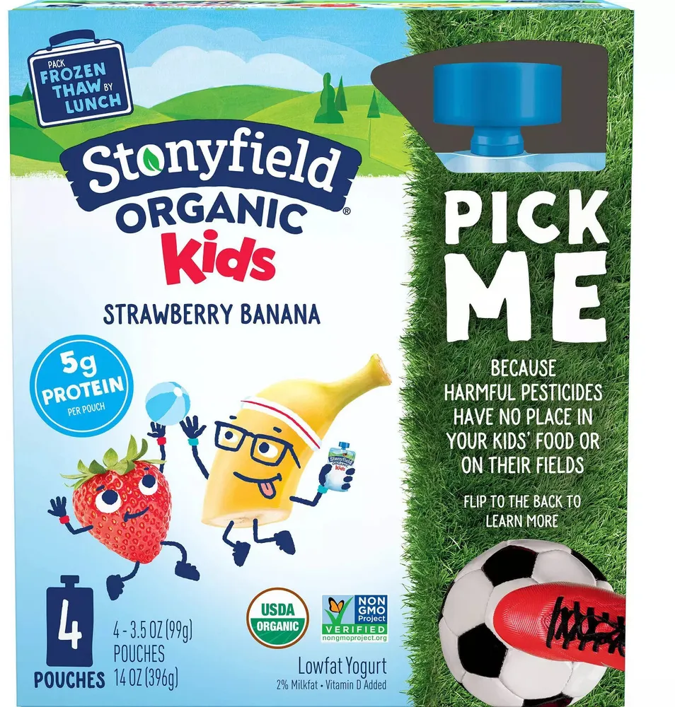 Stonyfield Organic with Real Fruit Strawberry Banana