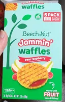 Pear Raspberry Jammin' Waffles