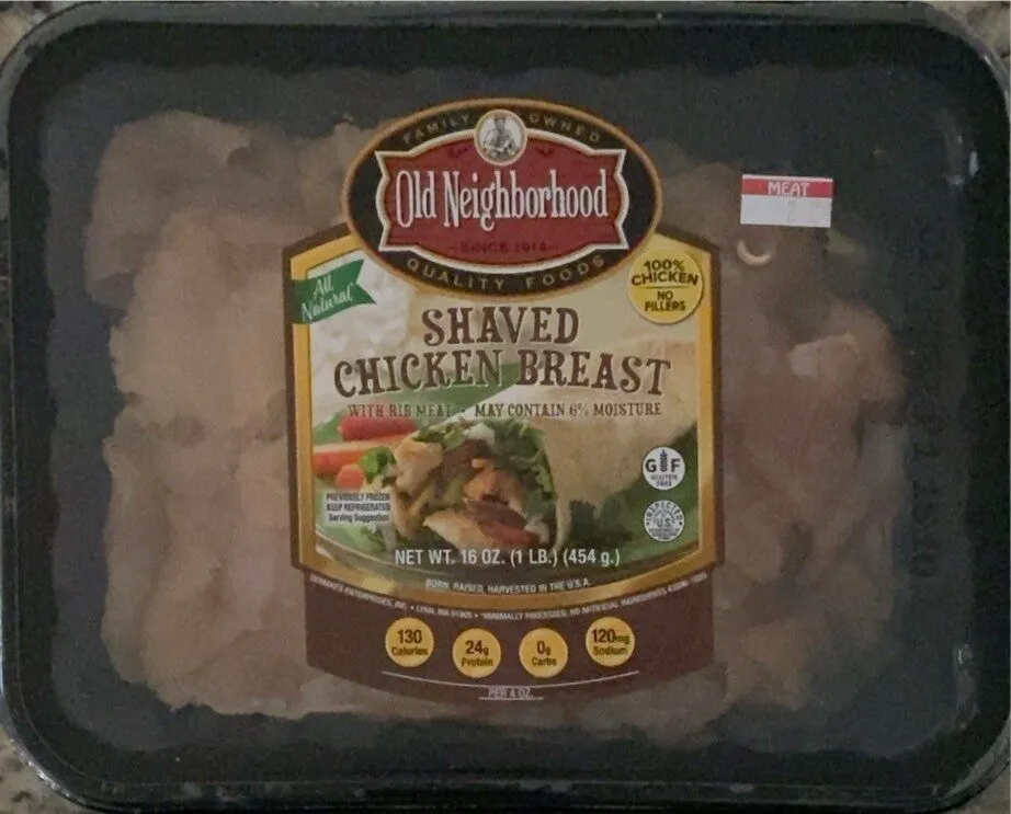 SHAVED CHICKEN BREAST WITH RIB MEAT