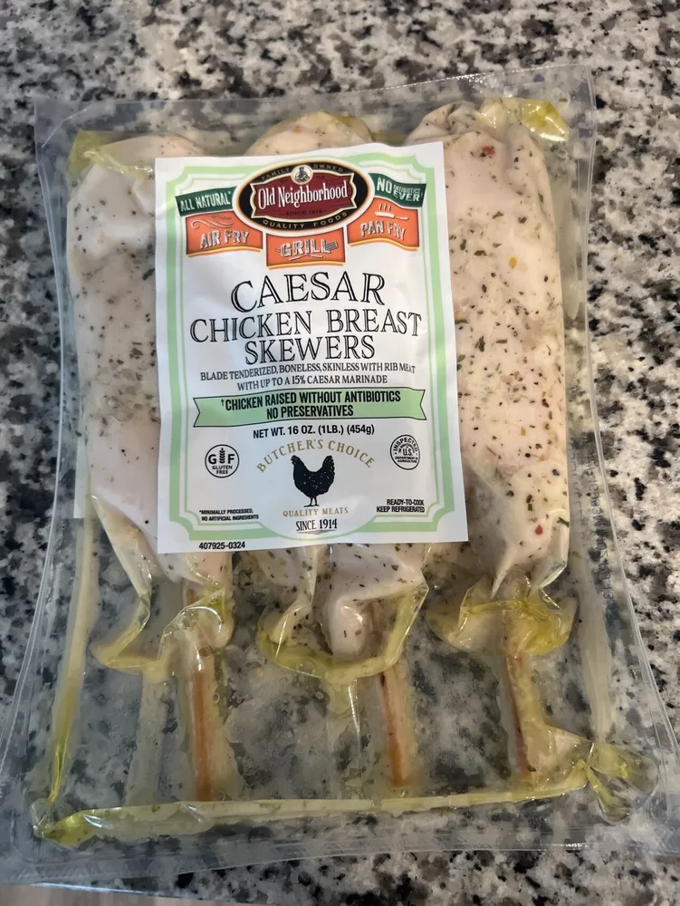 Caesar Chicken Breast Skewers