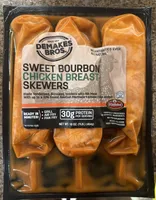 Sweet Bourbon Chicken Breast Skewers