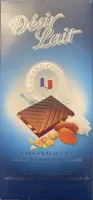 Milk chocolate with caramel chips, almond and fleur de sel