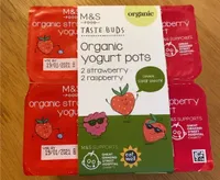 Organic yogurt pots