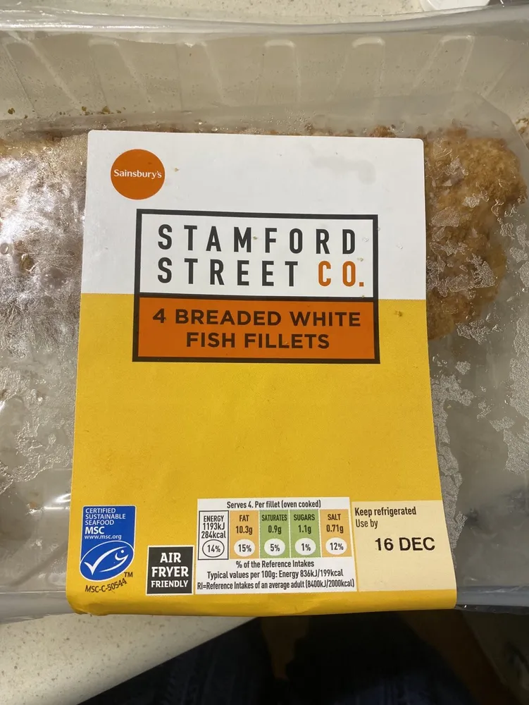 Breaded White Fish Fillets